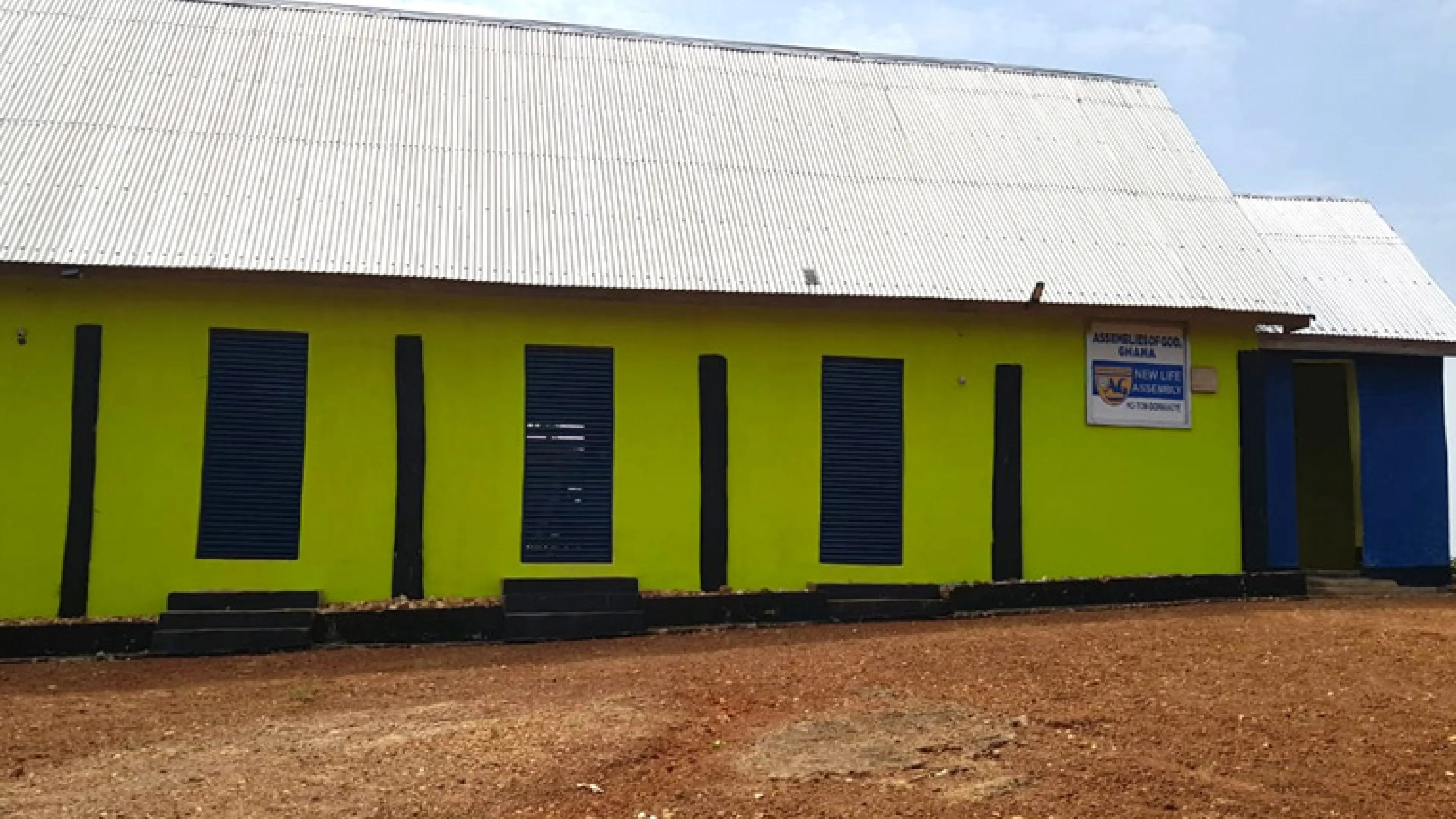 Built by Rev. & Mrs. Boniface Kelson, AT NANDOMDOMANGYE